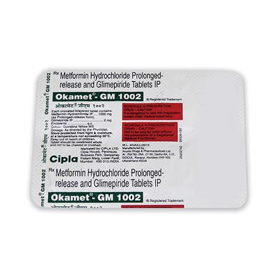 OKAMET GM 1002 Tablet 10's - Diabetes-Ant