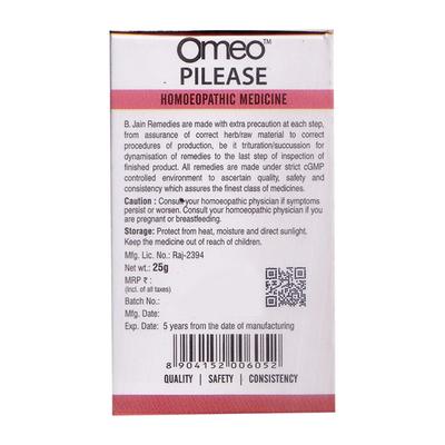 Bjain Omeo Pileeze Tablet 25 g - Speciality Medicine