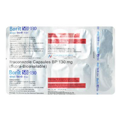 BORIT SB 130 Capsule 10's - Fungal Infections-Anf