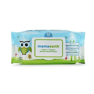 Mamaearth Organic Bamboo Based Wipes 72's - Diapers & Wipes