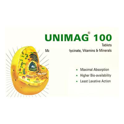 UNIMAG 100 Tablet 10's - Supplements-Vam