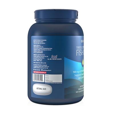 GNC Triple Strength Fish Oil 900mg Softgel 60's - Omega Fish Oil Fatty Acids