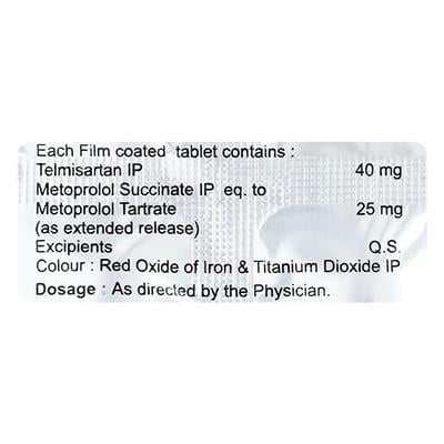 TELSART M 25 Tablet 10's - Hypertension-Ana