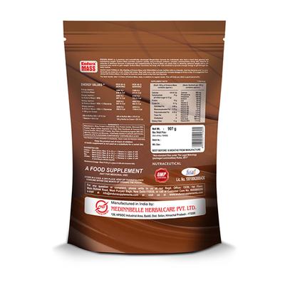 Endura Mass Weight Gain Powder - Chocolate Flavour 907 gm - Weight Gain