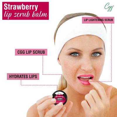 CGG Cosmetics Lip Scrub - Strawberry 10 gm - Lip Scrubs