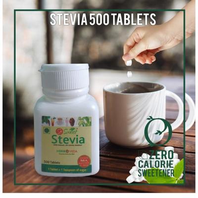 So Sweet 100% Natural Sugarfree Sweetener Stevia Tablets 1000's - Sugar Substitute