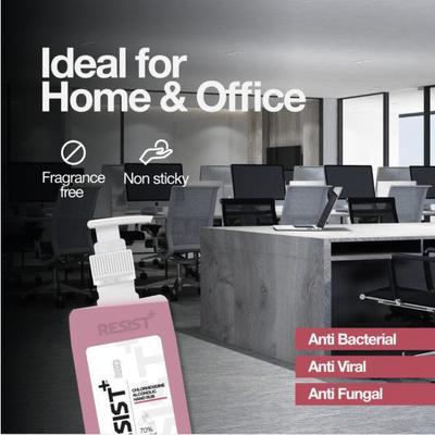 RESIST+ Chlorhexidine Alcoholic Hand Rub (Pack of 2 X 500 ml) - Hand Sanitizer