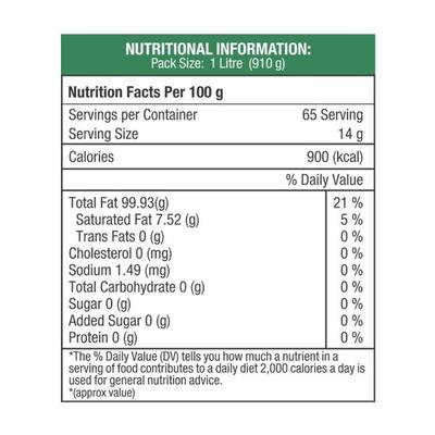 NourishVitals Organic Groundnut Cold Pressed Oil 1 litre - Health Products