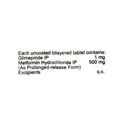 Hmet G Forte 1Mg Tablet 10's - Diabetes-Ant