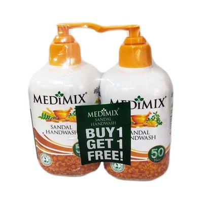 Medimix Handwash - Sandal 250 ml (Buy 1 Get 1 Free) - Hand Wash & Soaps