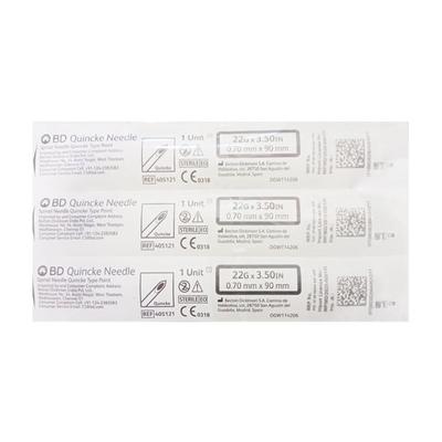 BD Quincke Needle (22G x 3.50 in) (0.70mm x 90mm) 1's - Syringes And Needles