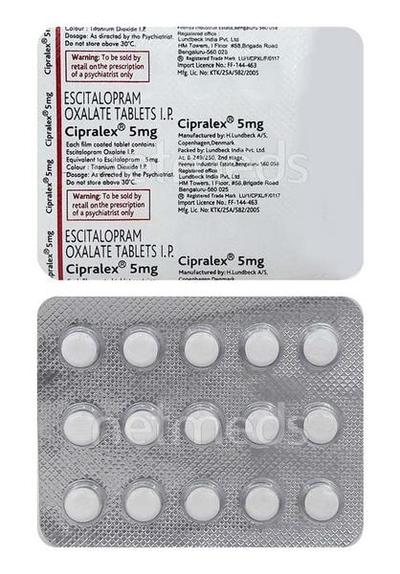 Cipralex 5mg Tablet 15'S - Depression-Ant
