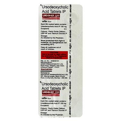 Urdohep 150mg Tablet 10'S - Cholelithiasis/Gall Stones