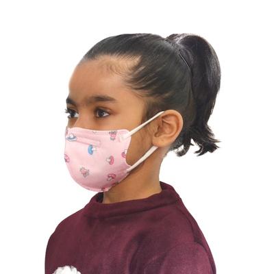 Advind Smog Guard N95 For 4-12 Years Kids Face Mask - Pink Printed Design 1's - Face Mask