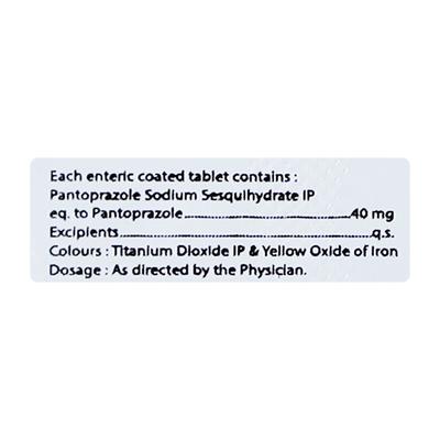 PANTOLITE 40 Tablet 10's - Ulcer/Reflux/Flatulence-Aaa