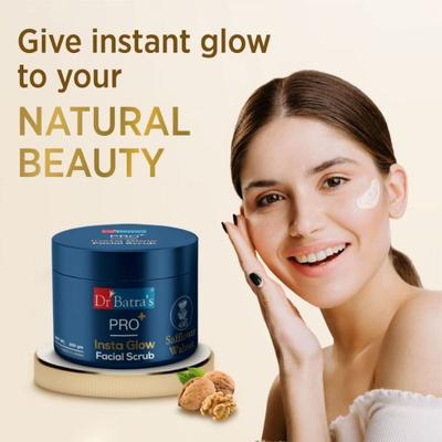 Dr Batra's PRO+ Insta Glow Facial Scrub (Pack of 2 x 250 gm) - Face Scrubs