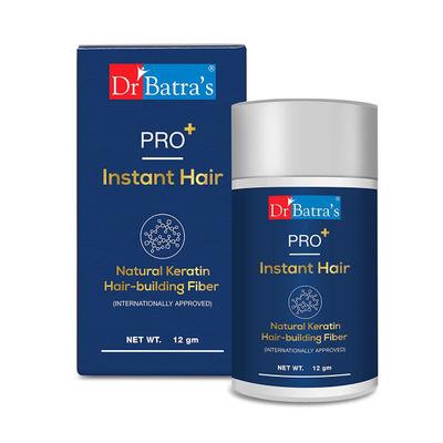 Dr Batra's Pro+ Instant Hair Natural Keratin Hair - Building Fiber (Brown) 12 gm - Hair & Skin