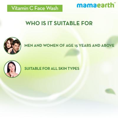 Mamaearth Face Wash - Vitamin C 100 ml - Face Wash & Cleansers