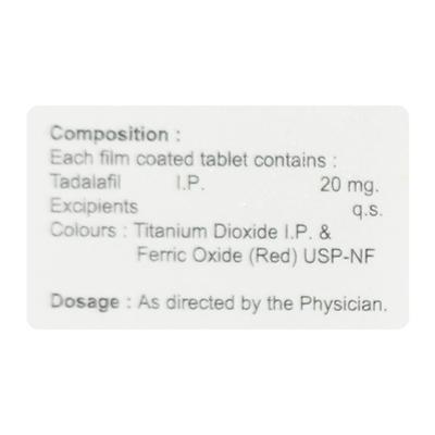 Tadalip 20Mg Tablet 10's - Impotence/Erectile Dysfunction (Ed)