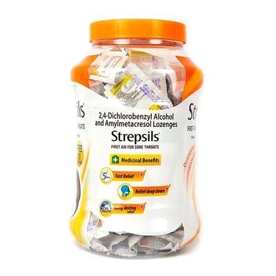 Strepsils Sore Throat Lozenges - Orange 220's - Sore Throat Lozenges