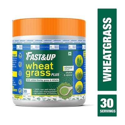 Fast&Up Wheat Grass Plus Powder - Unflavoured 300 gm - Vital Health