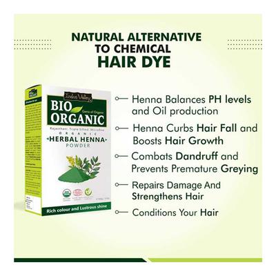 Indus Valley Bio Organic Herbal Henna Powder 100 gm - Personal Care (Ayush)