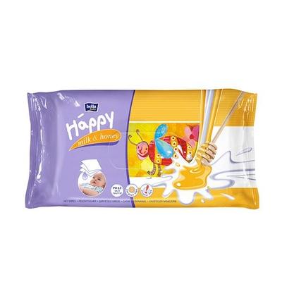 Bella Baby Happy Wet Wipes - Milk & Honey 64's - Diapers & Wipes