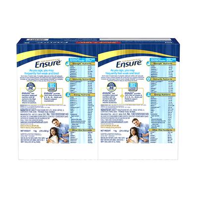 Ensure Nutritional Powder - Vanilla Flavour (Pack of 2 x 1 kg) - Protein Supplements
