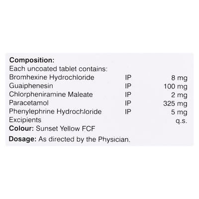 COLDMINE PLUS Tablet 10's - Cough And Cold-Cou