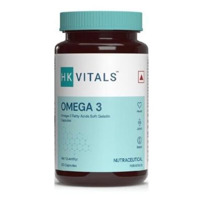 HealthKart HK Vitals Omega 3 Softgel 60's - Omega Fish Oil Fatty Acids