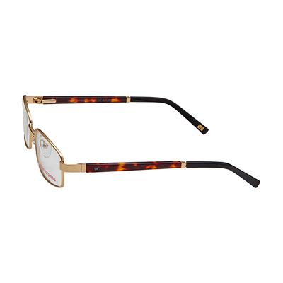 Vision Express 28621 Gold Rectangle Eyeglasses (Including Anti-Reflective Coating Lens) 1's - Wearables Eye Glasses