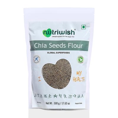 Nutriwish Chia Seeds Flour 500 gm - Nutritional Bars