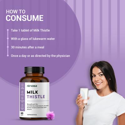 Nirvasa Milk Thistle Tablet (Pack of 5 x 60's) 1's - General Health