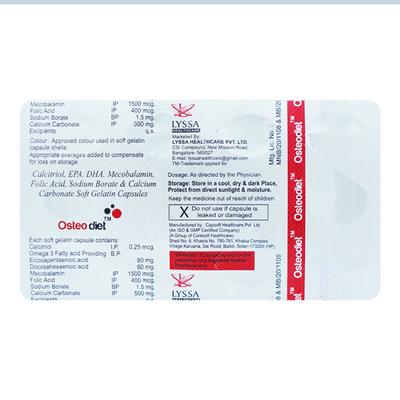 OSTEODIET Softgel Capsule 10's - Supplements-Vam