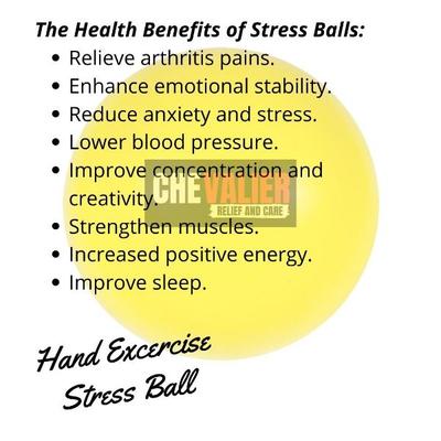 Chevalier Physiotherapy Hand Exercise Soft Stress Ball - Yellow - Abdomen/Neck/Arm/Elbow Supports