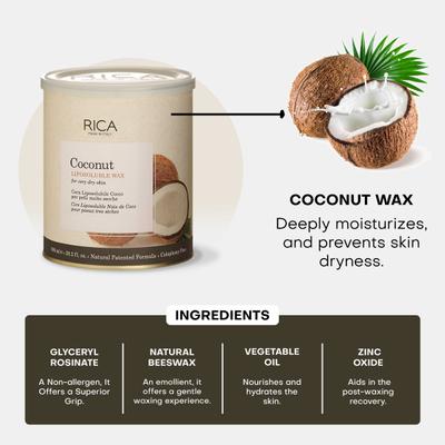 Rica Liposoluble Wax - Coconut 800 ml - Shaving & Hair Removal