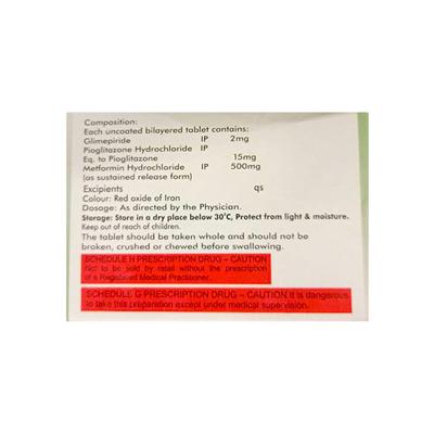 GENEGLIM MP 2 Tablet 10's - Diabetes-Ant