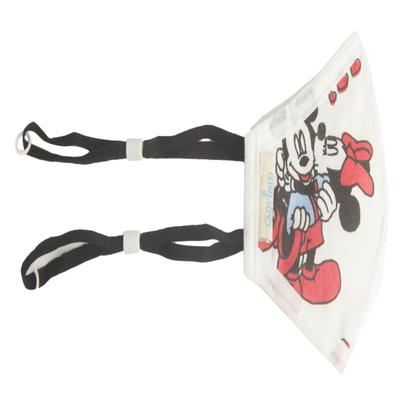 Smog Guard N95 Face Mask With One Valve (Kids 3-5 Years) (XS) - Minnie Mouse Design (Pack of 1) - Face Mask