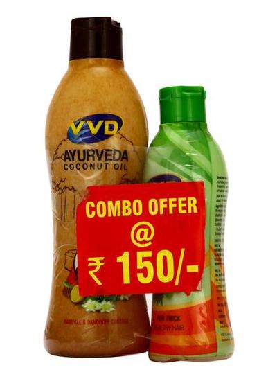 VVD Ayuveda Coconut Oil Combo Pack 2's - Hair Oils