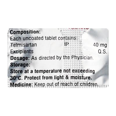 TELINZA 40 Tablet 10's - Hypertension-Ana