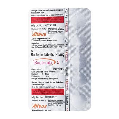 BACLOTAB Tablet 15's - Muscle Cramps/Spasticity-Mus