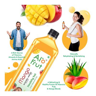Axiom Alofrut Aloevera Pulp & Juice + Mango Pulp 300 ml - Ayurvedic Juices