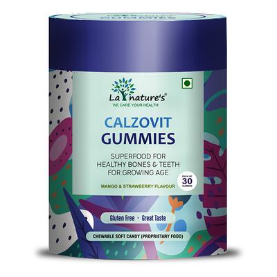 La nature's Calzovit Gummies - Mango & Strawberry Flavour 30's - Multi-Vitamins