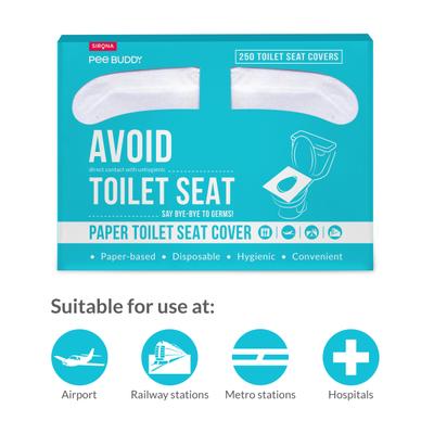 Peebuddy Paper Toilet Seat Cover 250's - Toilet Seat Sanitizer