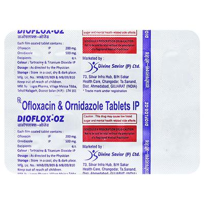 DIOFLOX OZ Tablet 10's - Bacterial Infections-Qui