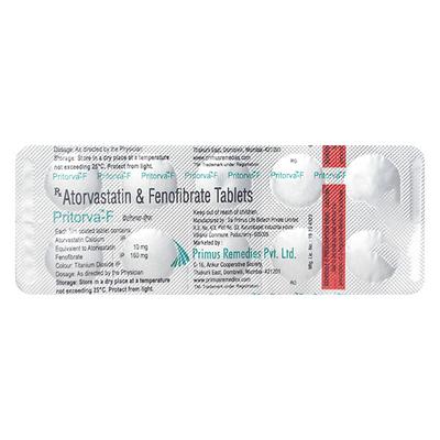 Pritorva F 10/160mg Tablet 10'S - High Cholesterol-Dys
