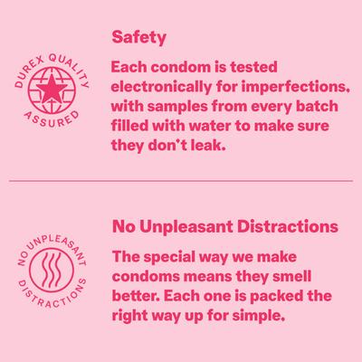 Durex Condoms - Extra Ribbed 3's - Plain/Flavoured Condoms