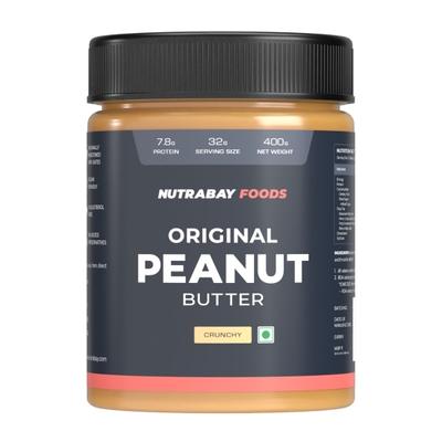 Nutrabay Foods Original Peanut Butter - Crunchy 400 gm - Weight Loss