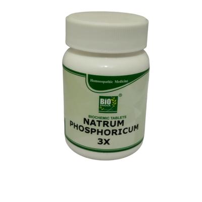 Bio-India's Biochemic Tablet - Natrum Phosphoricum 3X 25 gm - Bio-Chemic
