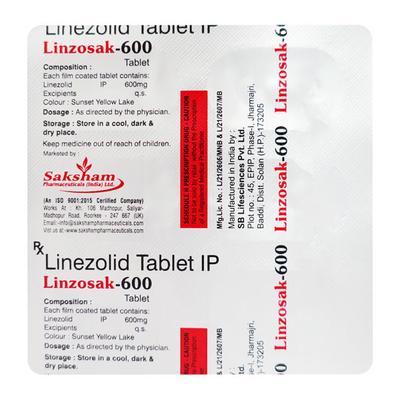 LINZOSAK Tablet 6's - Bacterial Infections-OAB